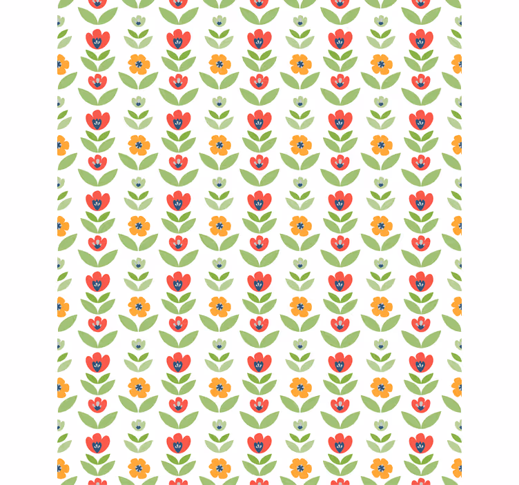 Charming Floral Pattern roller blind flowers - TenStickers