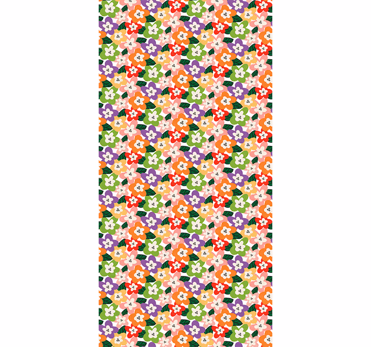 Colorful flower design Flower blind - TenStickers