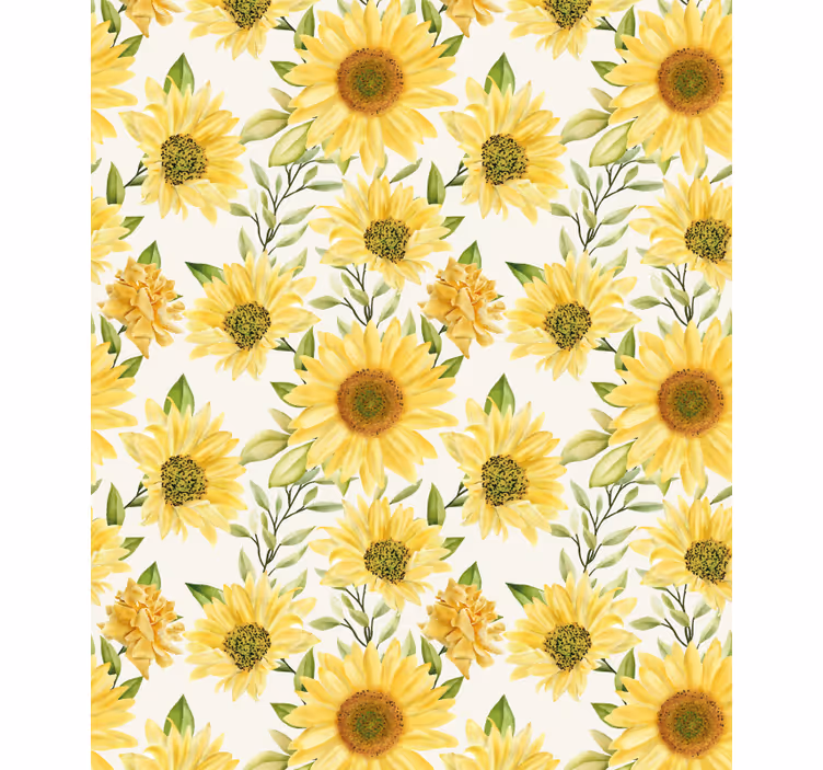 Elegant watercolor floral pattern Flower blind - TenStickers