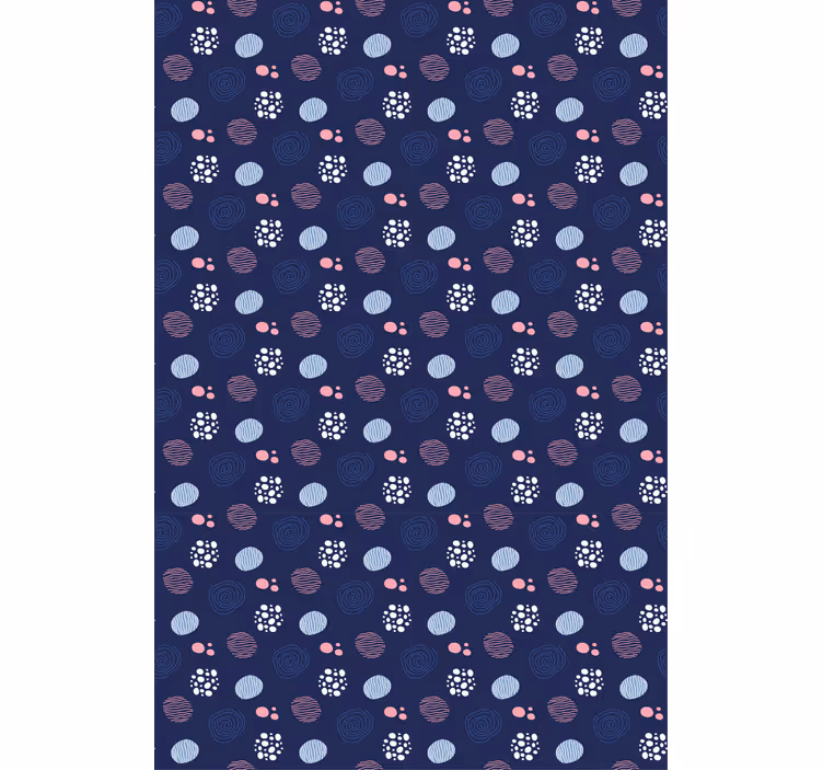 Abstract Circle Patterns textured roller blind - TenStickers