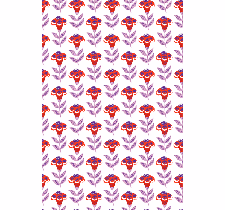 Vibrant Floral Theme roller blind flowers - TenStickers
