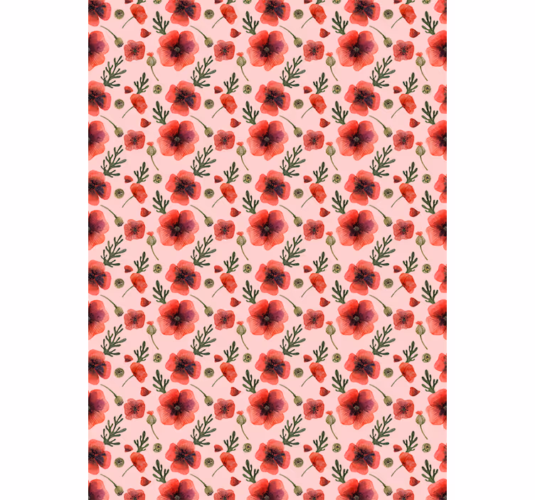 Watercolour Poppies Flower blind - TenStickers