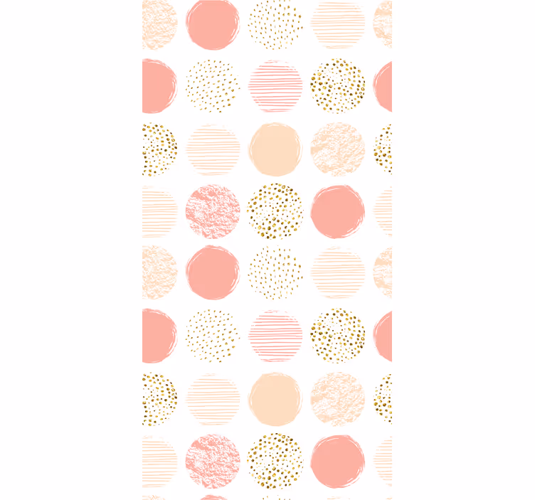 Pastel dot variety modern roller blind - TenStickers
