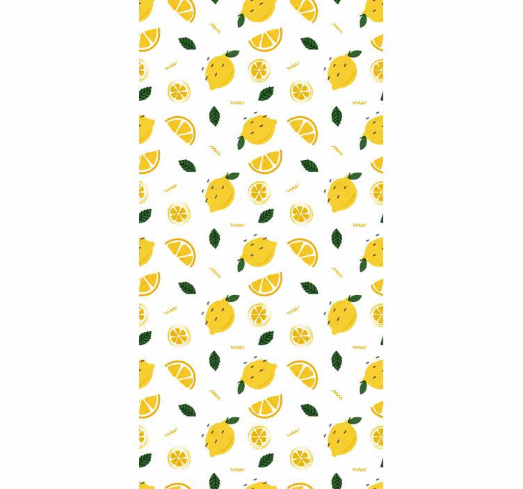 Lemon and slices of lemon Modern blind - TenStickers