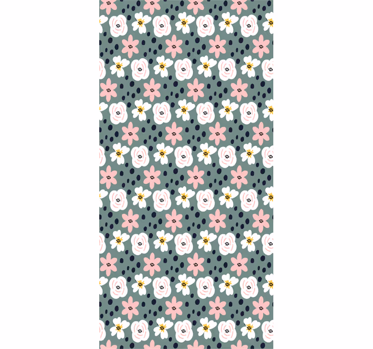 Blooming Floral Design roller blind flowers - TenStickers