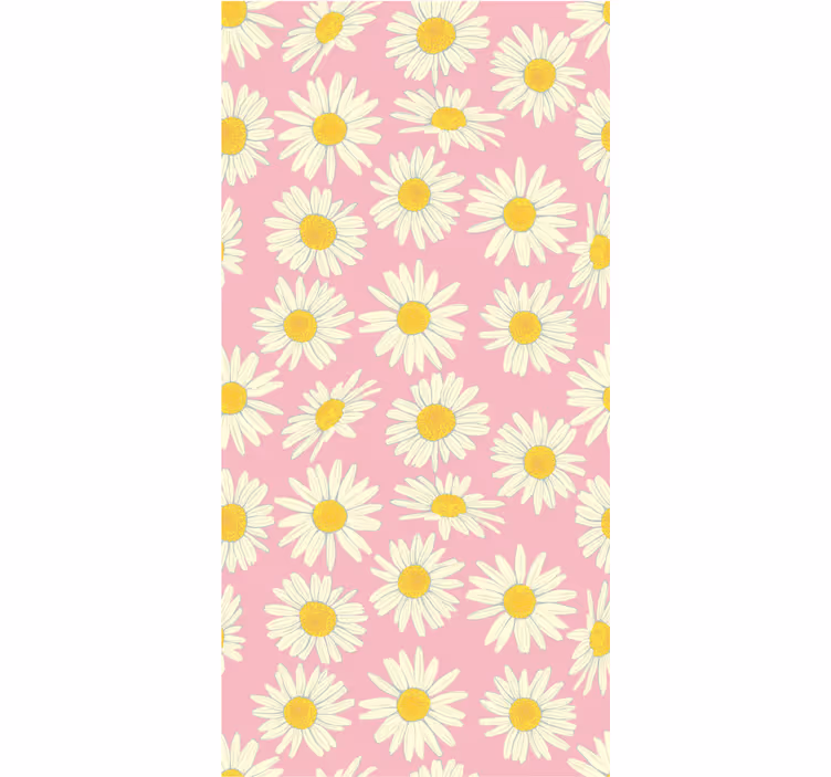 Daisy Pattern Bloom roller blind flowers - TenStickers