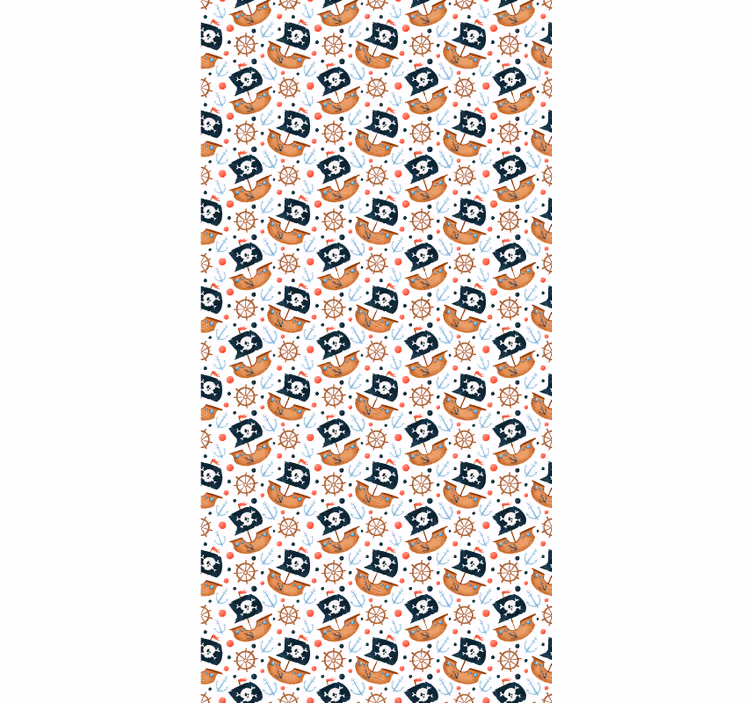 Pirate ship pattern kids roller blind - TenStickers
