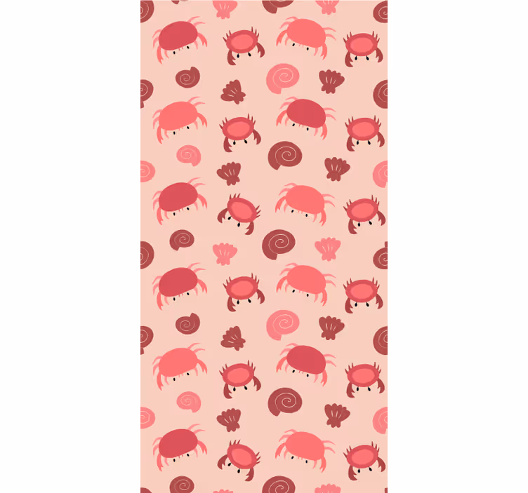 Pattern of cartoon crabs Living room blind - TenStickers