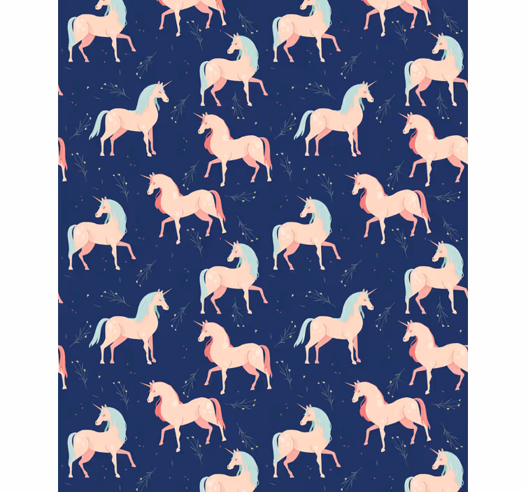 Enchanted Unicorns Motif animal roller blind - TenStickers