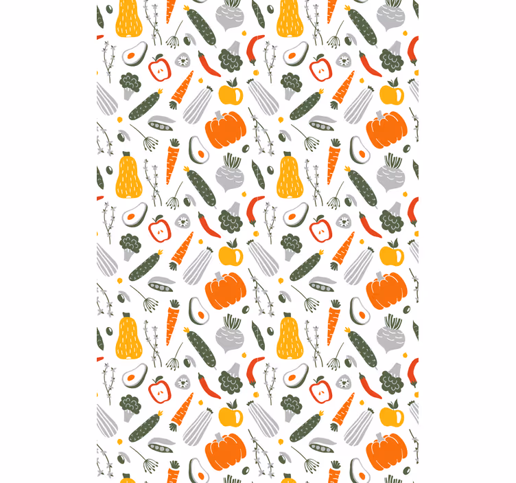 Colorful Vibrant Pattern roller blind fruits - TenStickers