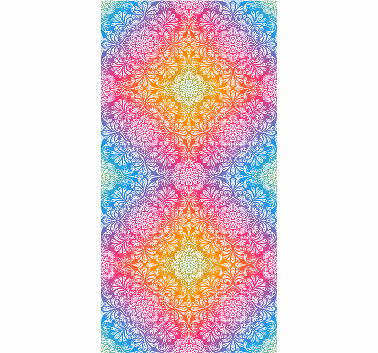 Colorful mandala pattern zen roller blind - TenStickers