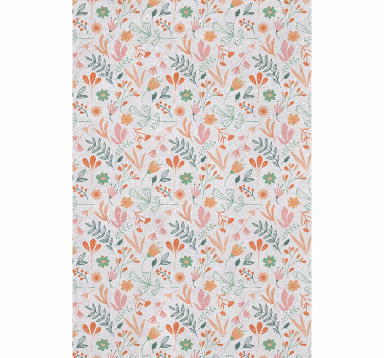 Botanical Oasis Concept roller blind flowers - TenStickers