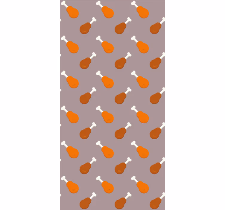 Chicken drumstick pattern original roller blind - TenStickers
