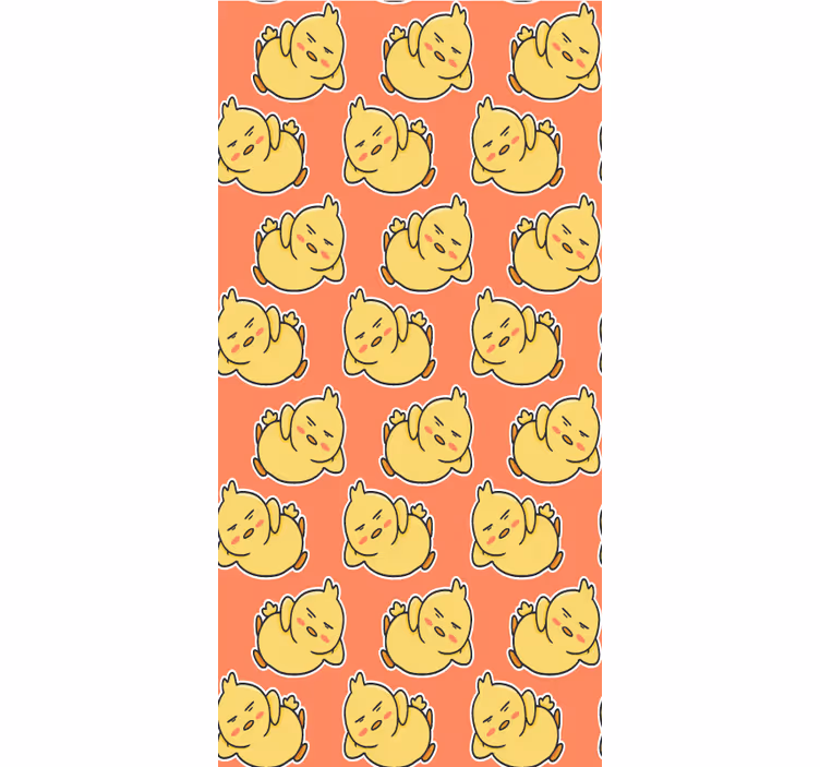 Yellow baby chicks characters animal roller blind - TenStickers