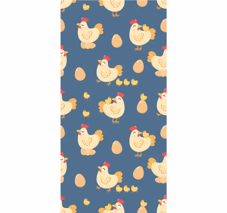 Fowls and ovas animal roller blind - TenStickers