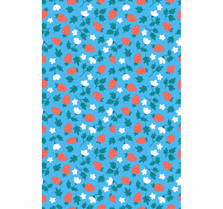 Roller blind fruits fresh strawberry design - TenStickers
