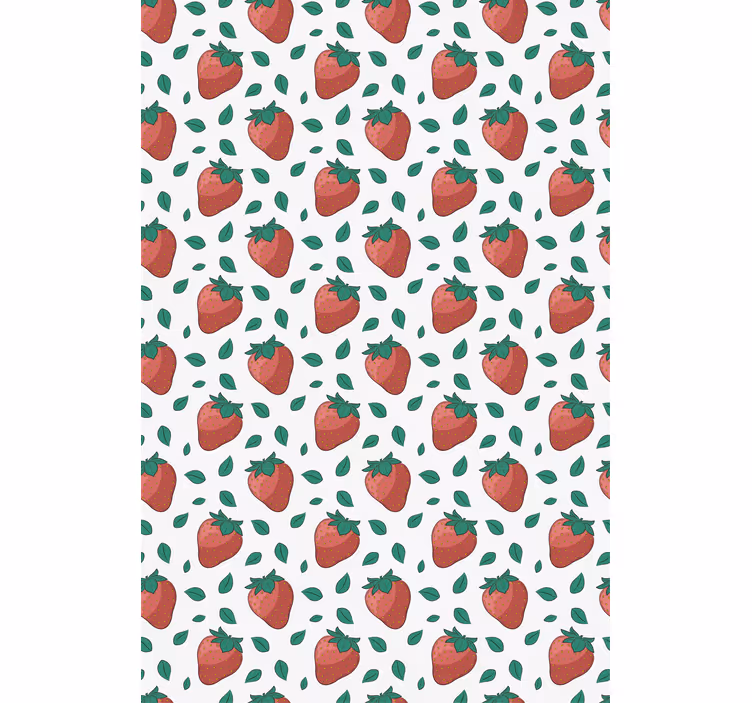 Fresh Strawberry Pattern roller blind fruits - TenStickers