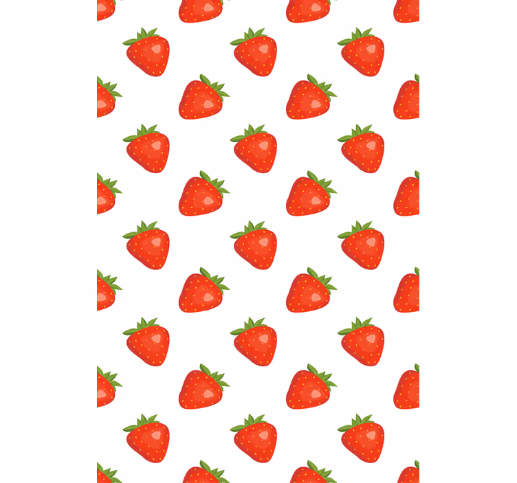 Strawberry Motif roller blind fruits - TenStickers