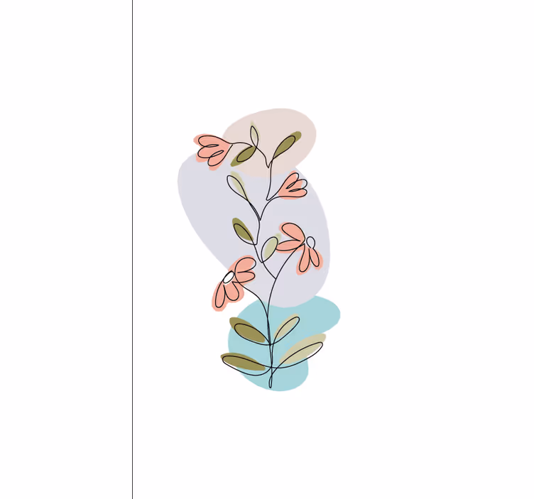 Daisy flowers and roses blind - TenStickers