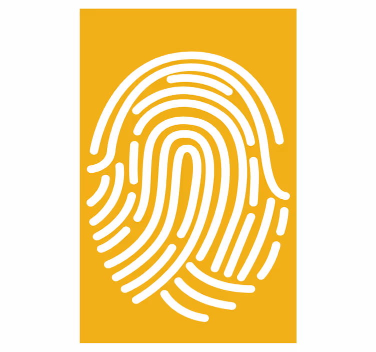 Fingerprint Pattern geek roller blind - TenStickers