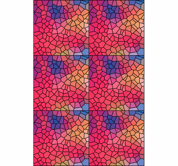 Mosaic colour pattern textured roller blind - TenStickers