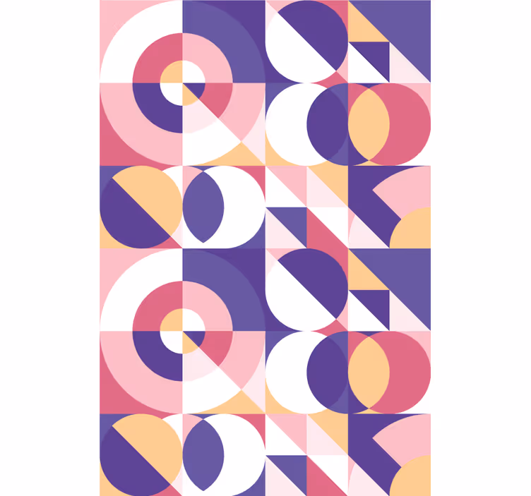 Geometric Circles Pattern modern roller blind - TenStickers