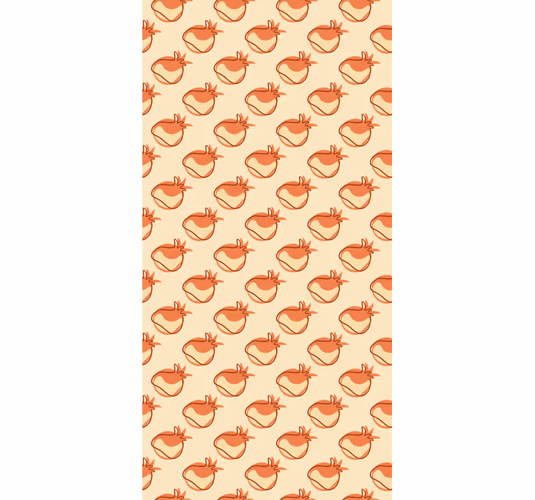 Beige vegetables pattern roller blind fruits - TenStickers