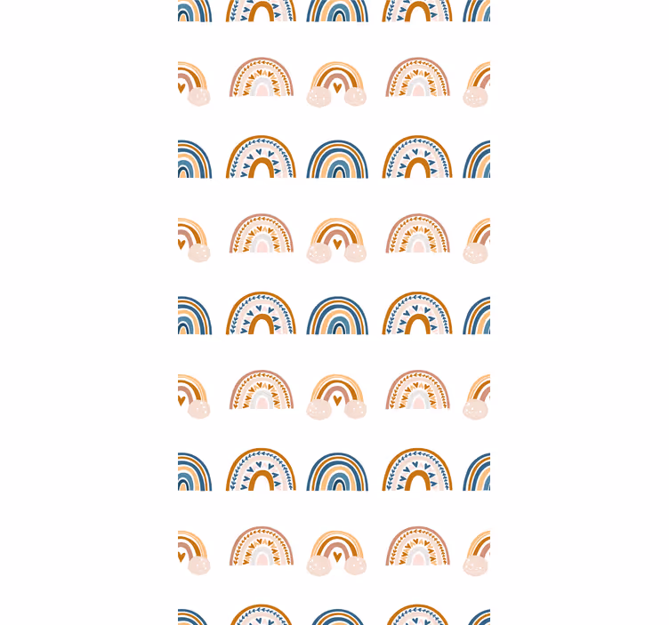 Nordic rainbow motifs kids roller blind - TenStickers