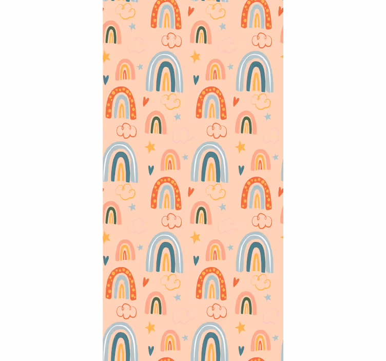 Rainbow pattern delight kids roller blind - TenStickers