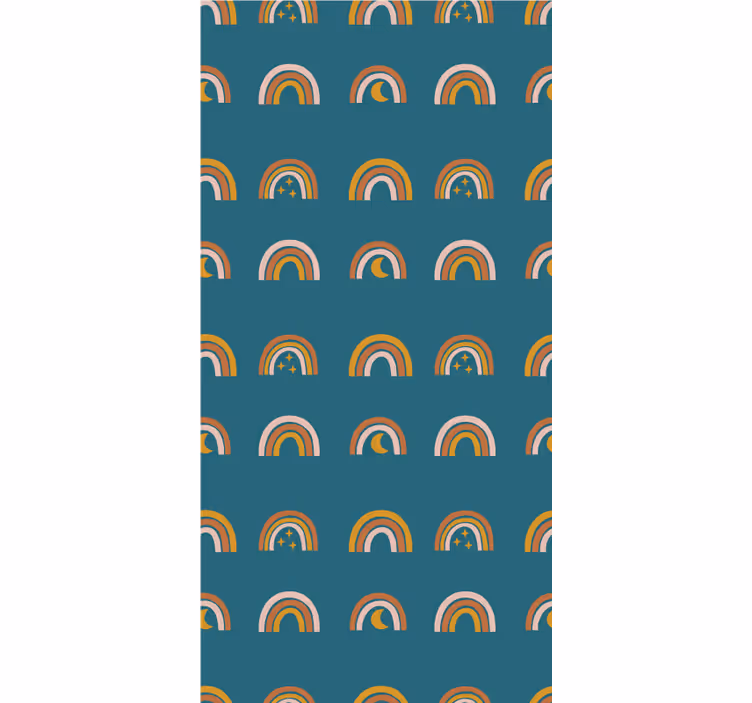 Rainbows and stars kids roller blind - TenStickers