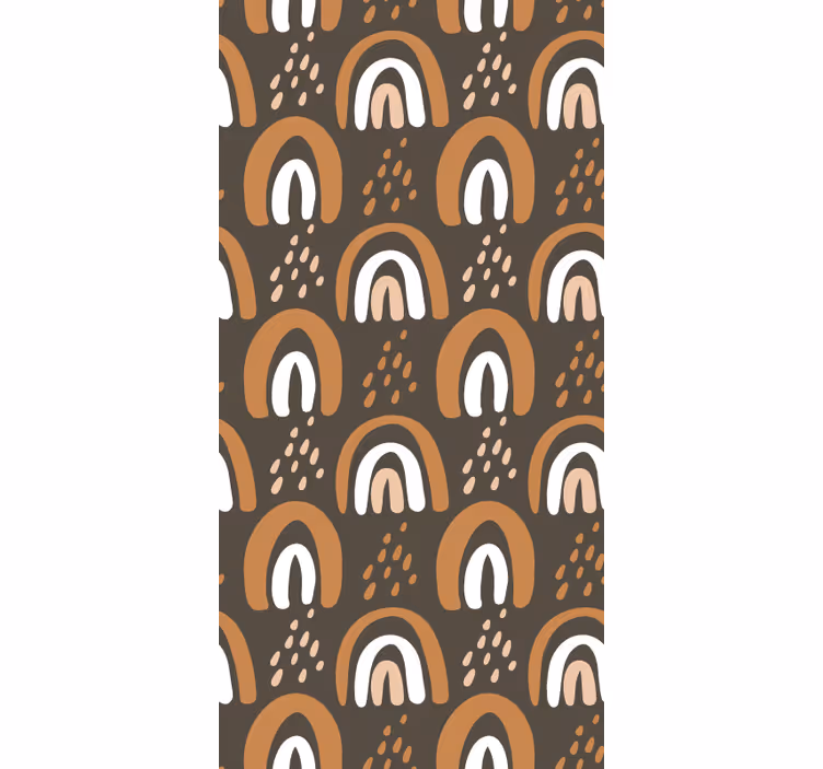 Painted earthy rainbows kids roller blind - TenStickers