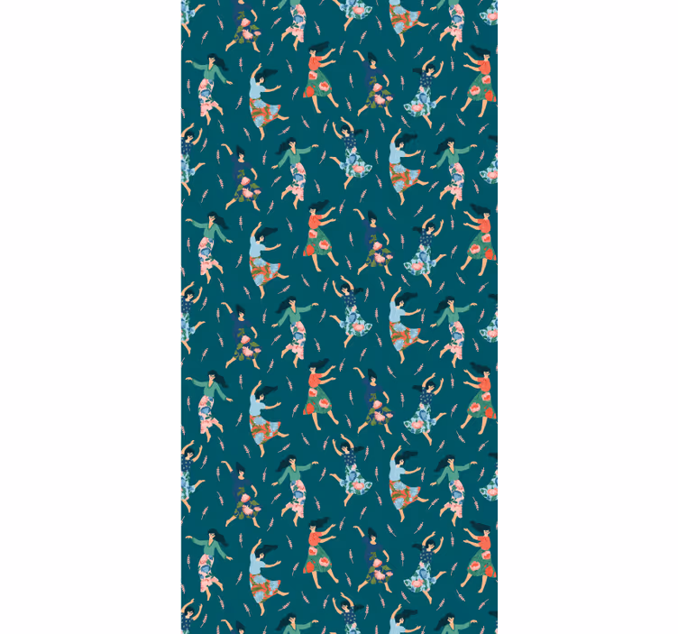 Dancing women pattern original roller blind - TenStickers