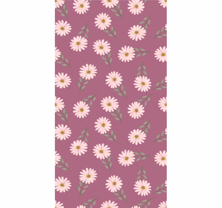 Daisy Floral Theme roller blind flowers - TenStickers