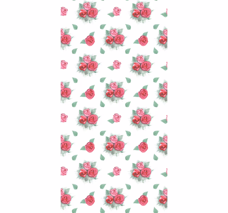 Roses With Leaves roller blind flowers - TenStickers
