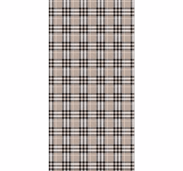 Traditional scottish grey tartan pattern blind - TenStickers