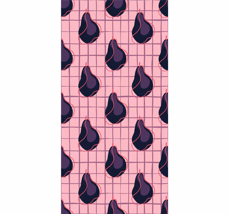 Stylized Pear Patterns roller blind fruits - TenStickers