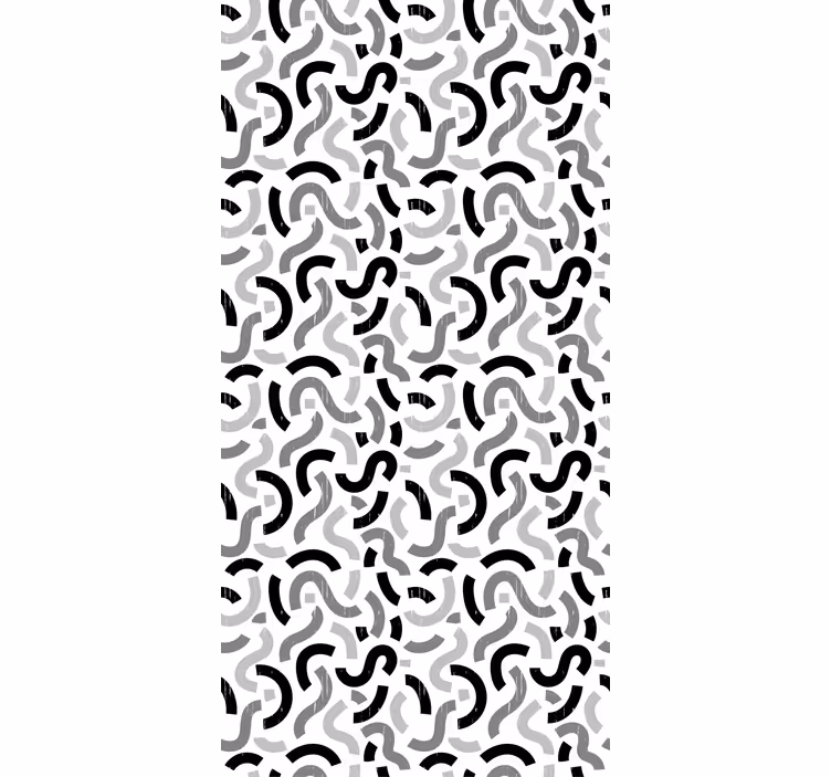 Abstract Curvy Patterns textured roller blind - TenStickers