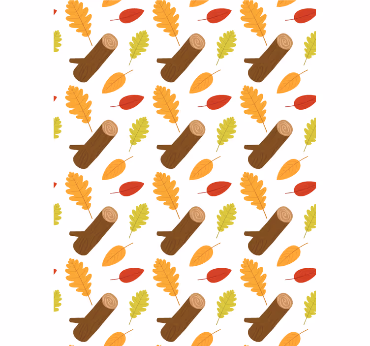 Autumn Leaves Pattern roller blind flowers - TenStickers