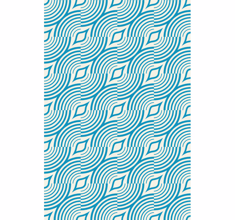 Curved Wave Pattern textured roller blind - TenStickers