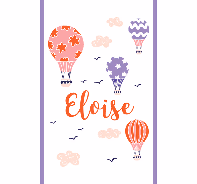 Custom hot air balloons kids roller blind - TenStickers