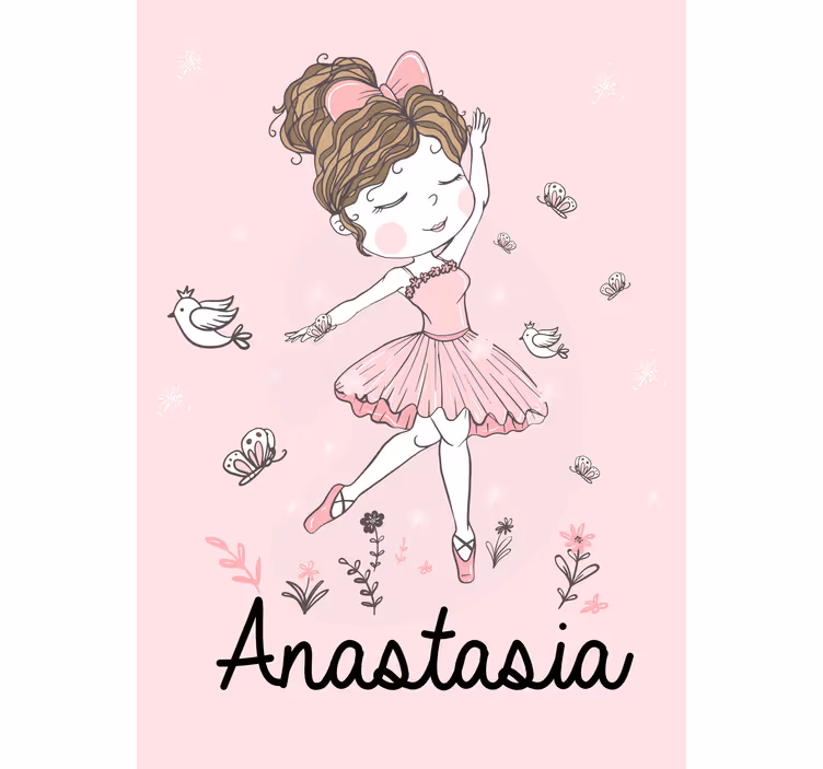Nordic dancing girl Custom printed window shade - TenStickers