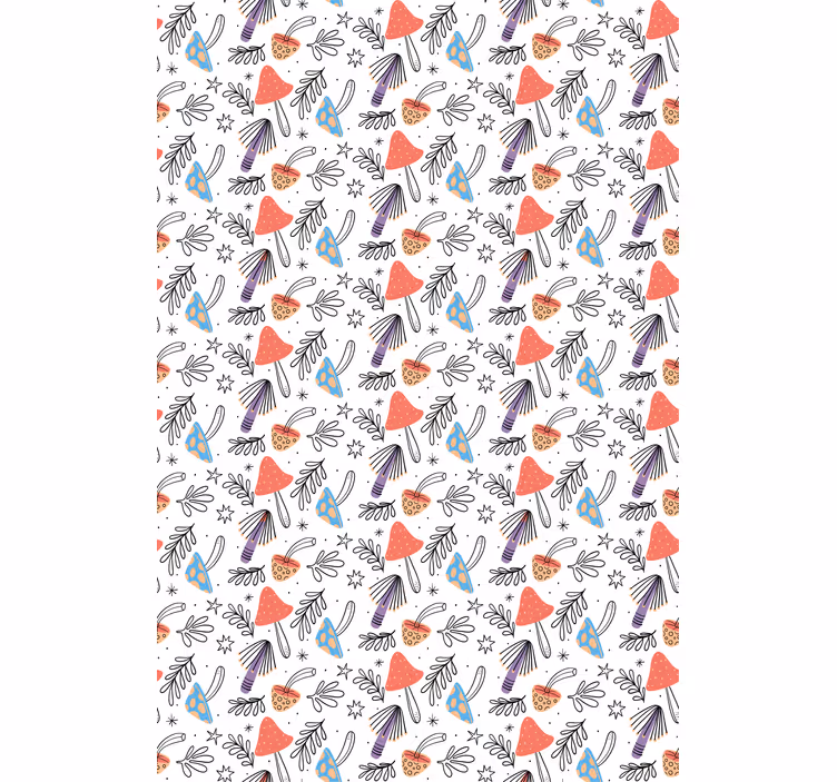 Funky Floral Design roller blind flowers - TenStickers