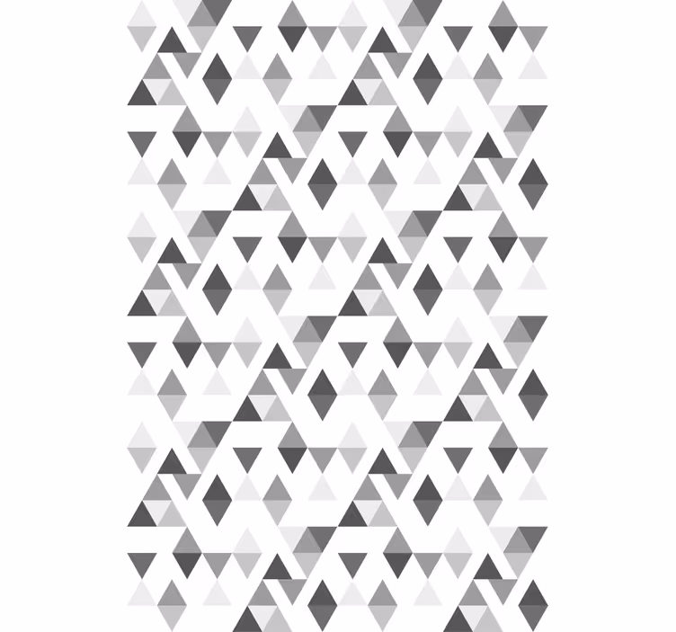 Grey triangle pattern modern roller blind - TenStickers