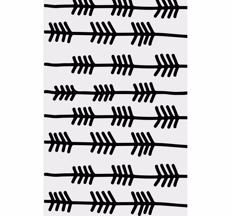 Black arrows pattern Nordic blind - TenStickers