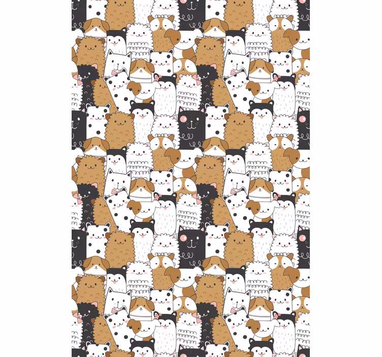 Adorable expressions animal roller blind - TenStickers