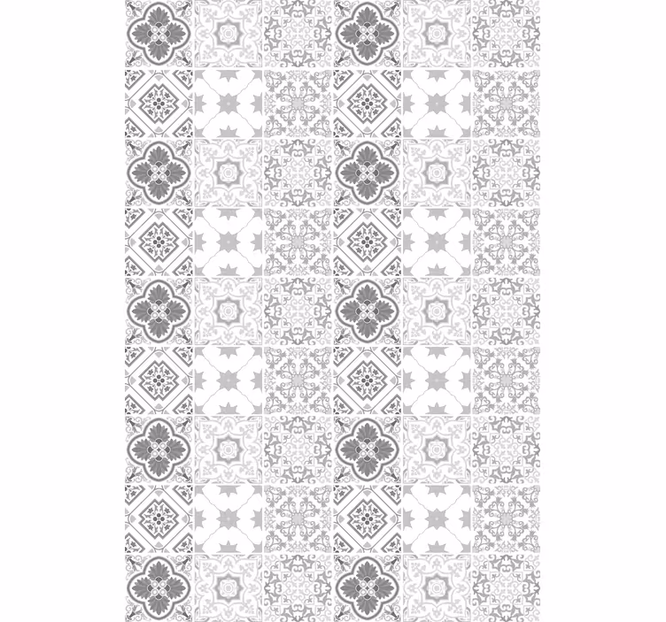 Maroccan gray shade tiles Bathroom blind - TenStickers