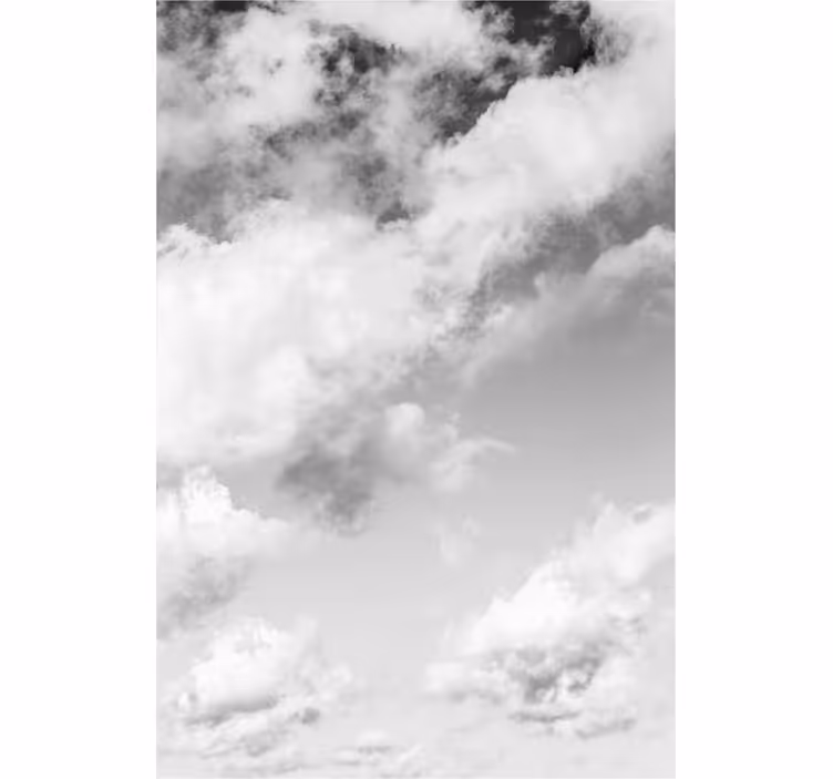 Cloudy Sky View roller blind clouds - TenStickers