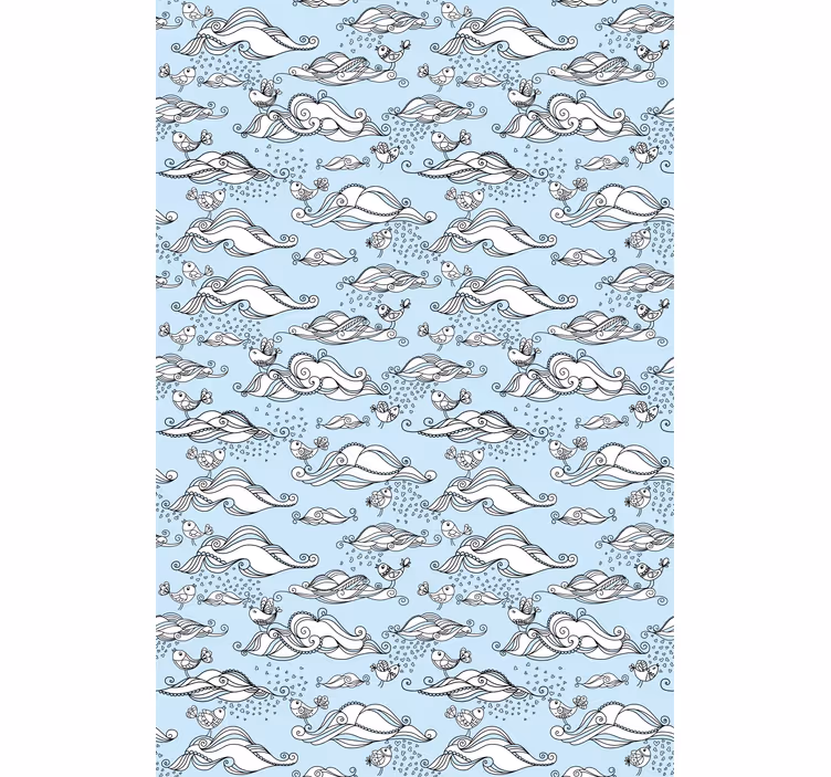 Maritime Wildlife Panorama animal roller blind - TenStickers
