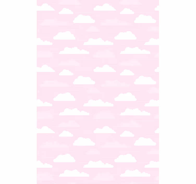 Dreamy pink pattern roller blind clouds - TenStickers