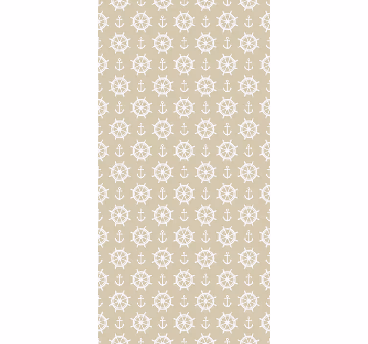 Nautical wheel pattern original roller blind - TenStickers